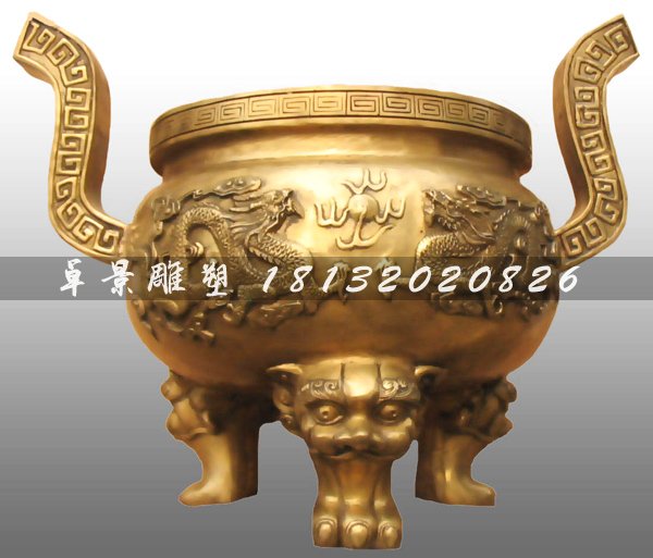 銅香爐，鑄造香爐，寺廟鑄銅香爐