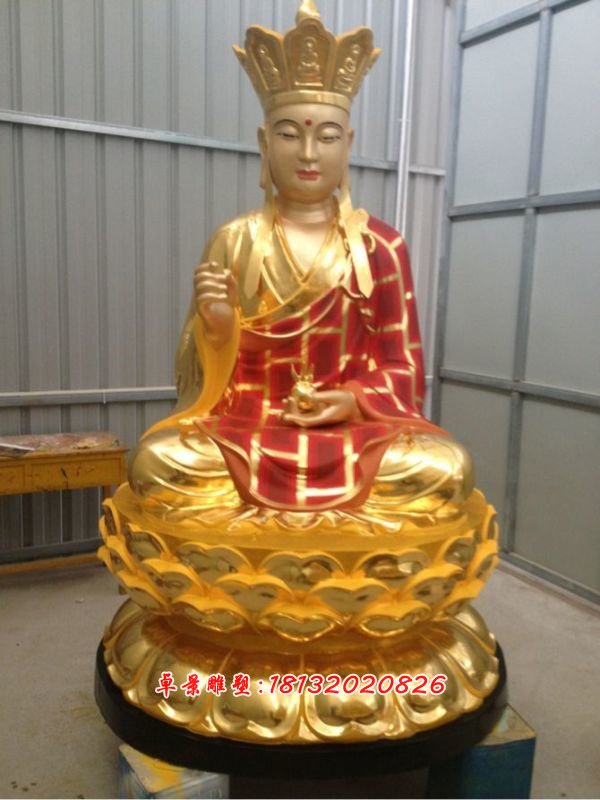 玻璃鋼佛像，玻璃鋼彩金佛像
