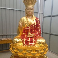 ?玻璃鋼地藏王，玻璃鋼彩金佛像