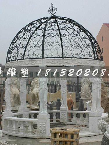 石頭涼亭，歐式石雕涼亭