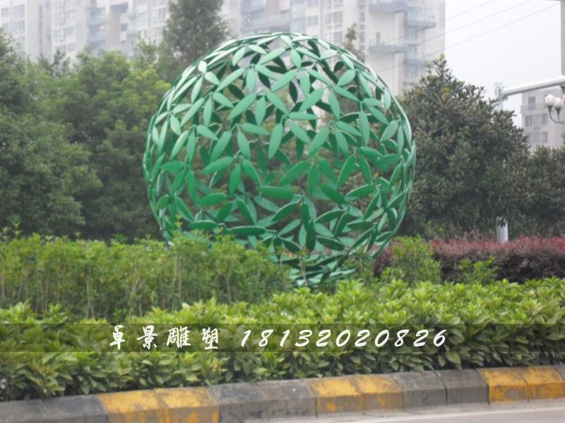 不銹鋼球形雕塑，不銹鋼抽象球雕塑 (2)