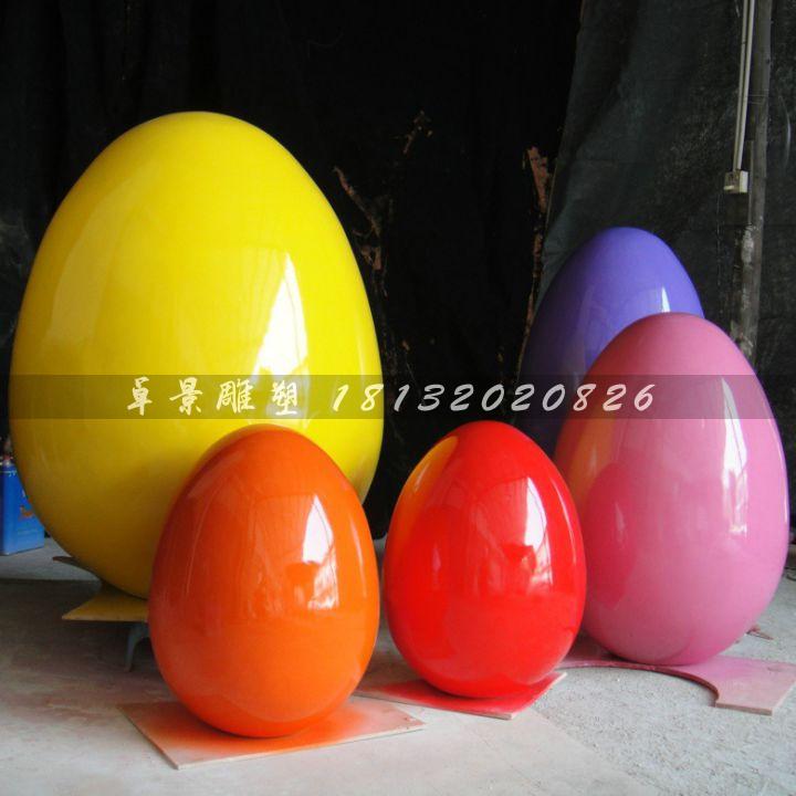 彩繪彩蛋雕塑，玻璃鋼彩蛋雕塑，圣誕節(jié)彩蛋雕塑