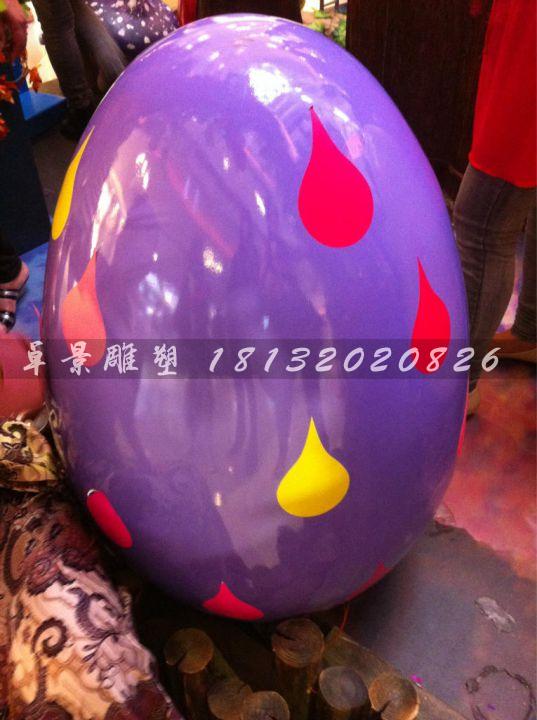 彩繪彩蛋雕塑，玻璃鋼彩蛋雕塑，圣誕節(jié)彩蛋雕塑