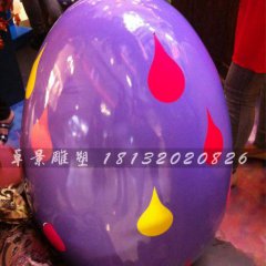 彩繪彩蛋雕塑，玻璃鋼彩蛋雕塑，圣誕節(jié)彩蛋雕塑