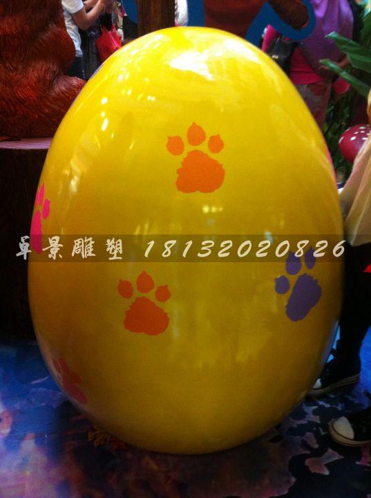 彩繪彩蛋雕塑，玻璃鋼彩蛋雕塑，圣誕節(jié)彩蛋雕塑