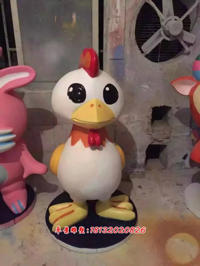 玻璃鋼卡通動(dòng)物雕塑，玻璃鋼小動(dòng)物雕塑