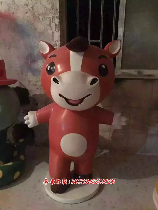 玻璃鋼卡通動(dòng)物雕塑，玻璃鋼小動(dòng)物雕塑