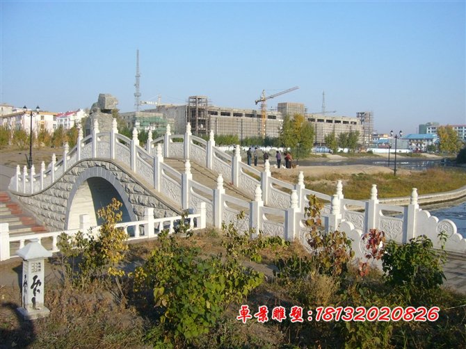 石雕欄桿，漢白玉欄桿雕塑
