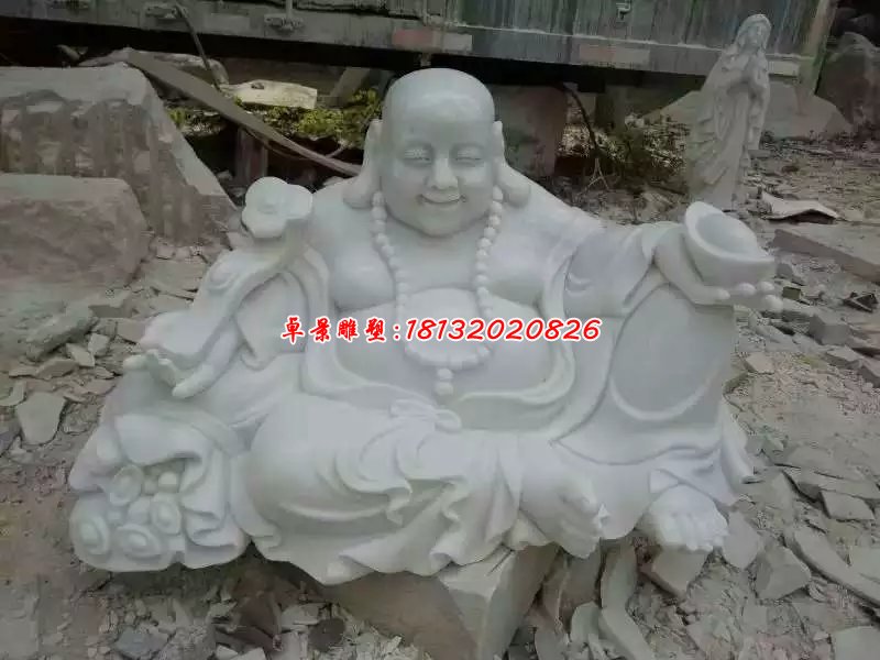 石頭彌勒佛,漢白玉石雕彌勒佛