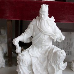 關(guān)二爺石雕，大理石關(guān)二爺?shù)袼? width=