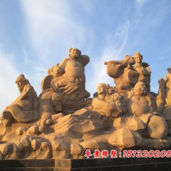 八仙石雕，八仙過海石雕
