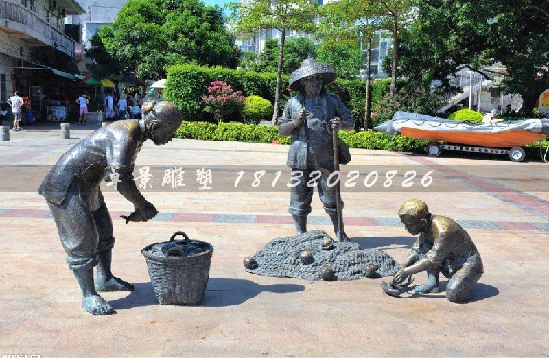 人物銅雕，公園小品銅雕 (2)