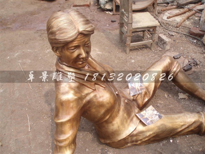 人物銅雕，公園小品銅雕 (9)