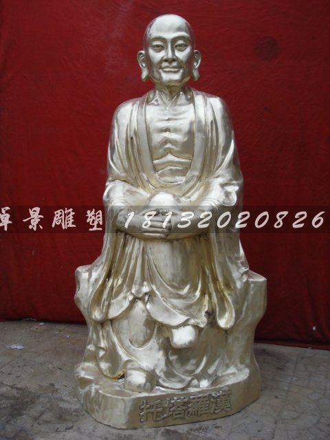 十八羅漢銅雕，鑄銅十八羅漢雕塑 (7)