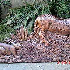 動(dòng)物銅浮雕，鍛銅動(dòng)物浮雕