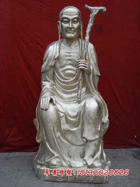 十八羅漢銅雕，鑄銅十八羅漢雕塑 (1)