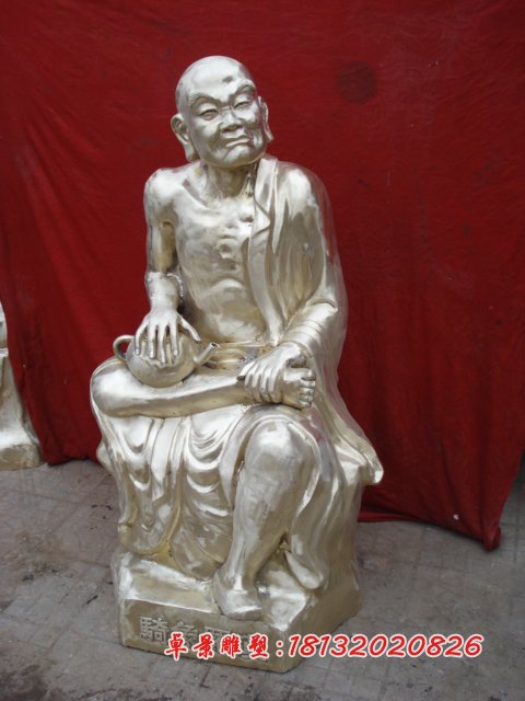 十八羅漢銅雕，鑄銅十八羅漢雕塑 (3)