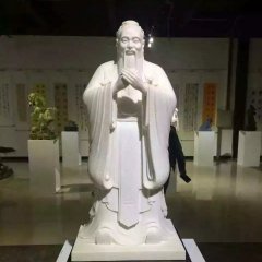 孔子石雕，漢白玉孔子石雕，校園名人石雕