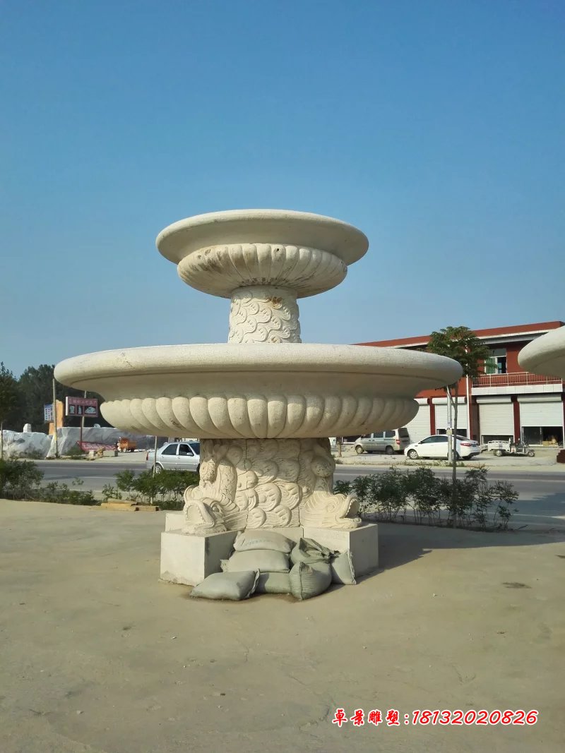 大理石噴泉，兩層石噴泉 (1)