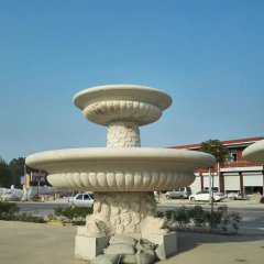 大理石噴泉，兩層石噴泉