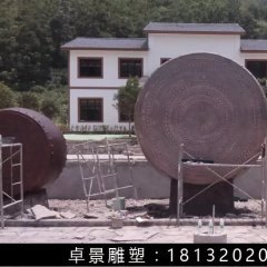 銅鼓，鑄銅鼓雕塑