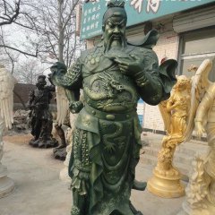 關(guān)公銅雕， 鑄銅關(guān)公雕塑