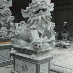 獅子石雕，仿古獅子雕塑