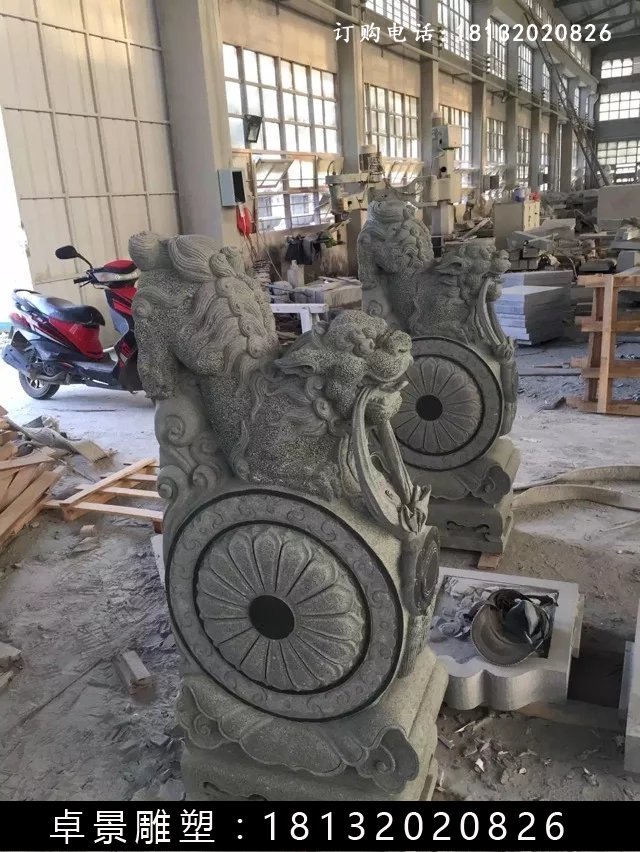 石抱鼓，石墩，獅子石抱鼓 (2)