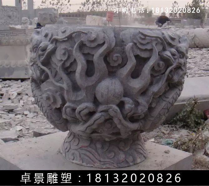 石水缸，仿古石水缸 (3)
