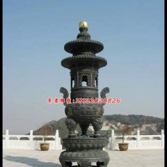 銅香爐，鑄銅香爐雕塑