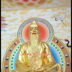 太上老君銅雕，道德天尊銅雕，鎏金銅太上老君雕塑
