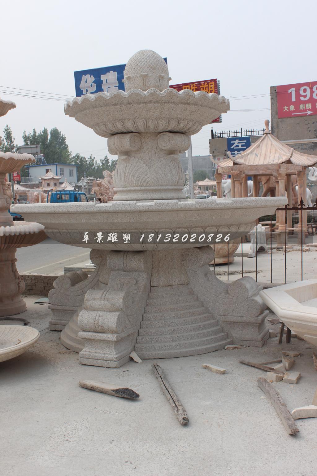 石噴泉，小區(qū)石噴泉雕塑