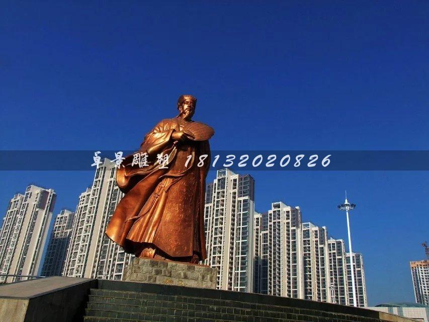 諸葛亮銅雕,城市銅雕
