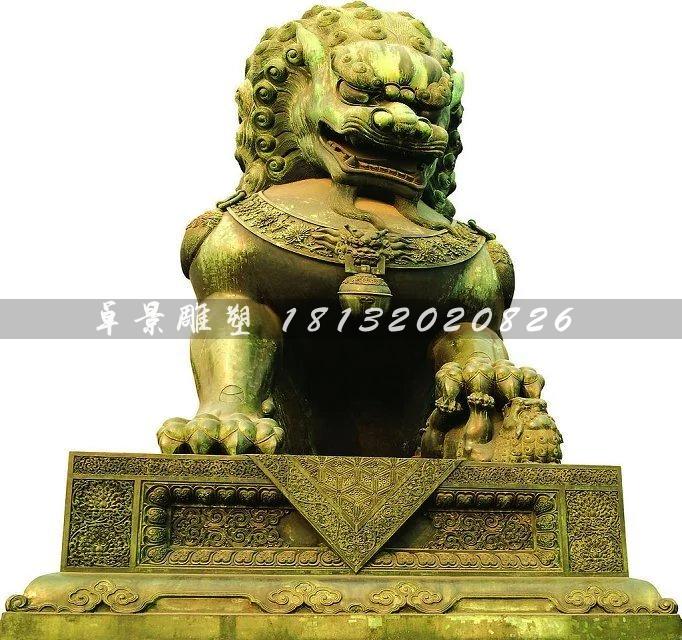 銅獅子雕塑，鑄銅獅子雕塑