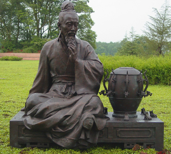 張衡銅雕,校園名人銅雕