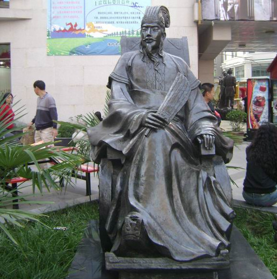 諸葛亮銅雕，歷史名人銅雕