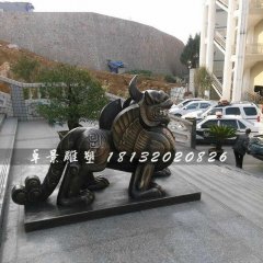 獨角獸銅雕，法院獨角獸雕塑
