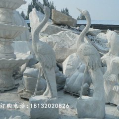 仙鶴石雕，仙鶴雕塑