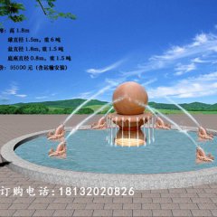 風(fēng)水球，小魚噴水風(fēng)水球