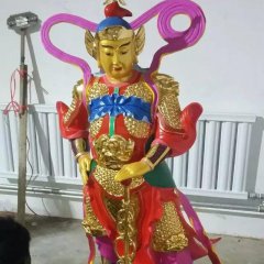 玻璃鋼韋佗雕塑，玻璃鋼韋佗護(hù)法雕塑