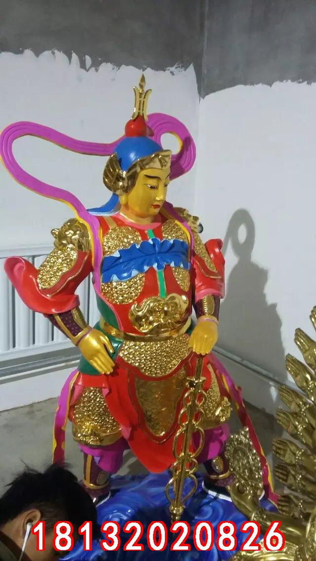 玻璃鋼韋佗雕塑，玻璃鋼韋佗護法雕塑 (3)