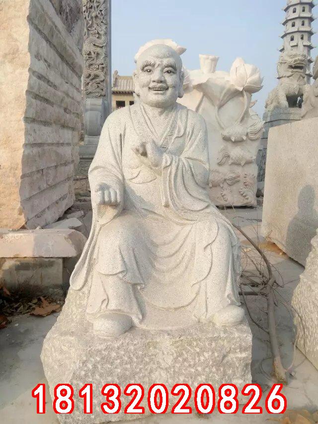 十八羅漢石雕，漢白玉十八羅漢雕塑 (4)