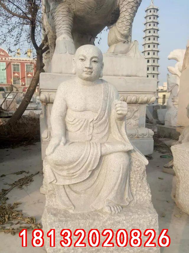 十八羅漢石雕，漢白玉十八羅漢雕塑 (3)