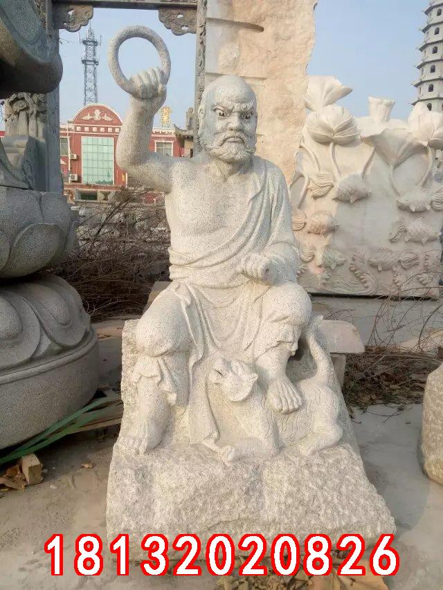 十八羅漢石雕，漢白玉十八羅漢雕塑 (5)