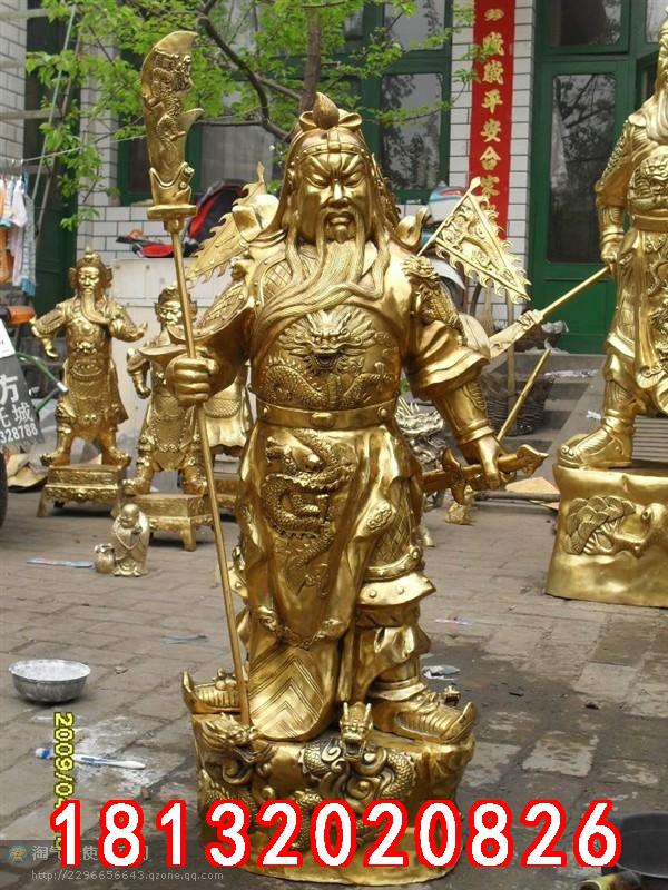 關(guān)公銅雕，鑄銅關(guān)公雕塑 (3)