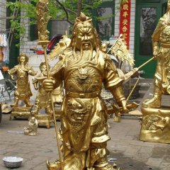 關公銅雕，鑄銅關公雕塑