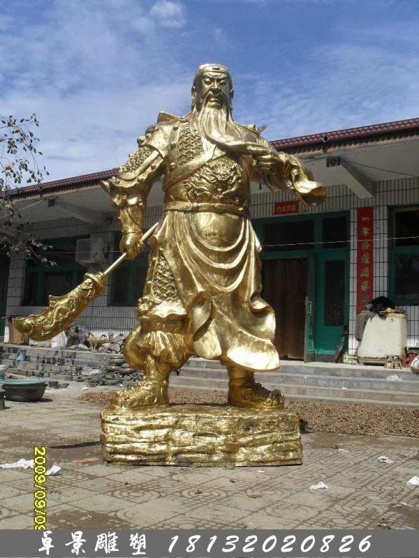 關(guān)公銅雕，鑄銅關(guān)公雕塑，關(guān)二爺銅雕