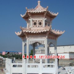 石涼亭，晚霞紅石涼亭