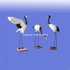 玻璃鋼仙鶴雕塑，玻璃鋼廣場(chǎng)仙鶴雕塑