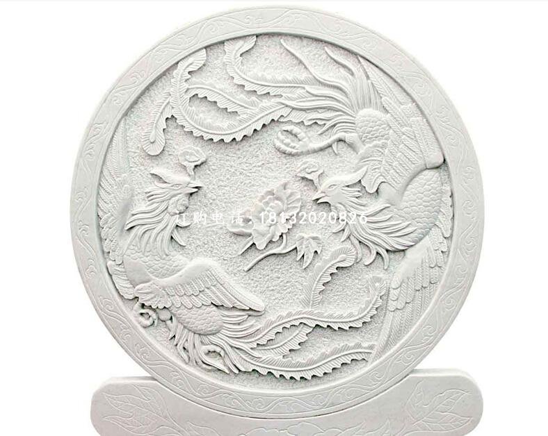 兩個(gè)鳳凰石浮雕,鳳凰石浮雕
